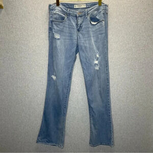 Abercrombie & Fitch Y2K The A&F Skinny Boot Distressed Jeans
